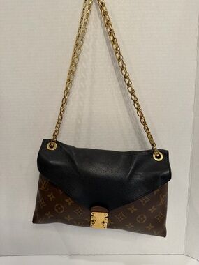 LOUIS VUITTON 2014 Monogram Pallas Chain shoulder bag